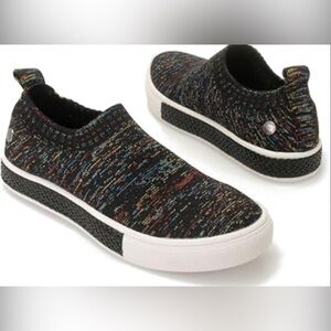 BERNIE MEV. CANNA SLIP-ON SNEAKERS VEGAN MEMORY FOAM WOMEN BLACK-MULTI SIZE 37